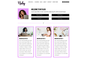 Ruby Coaching WordPress Divi Theme