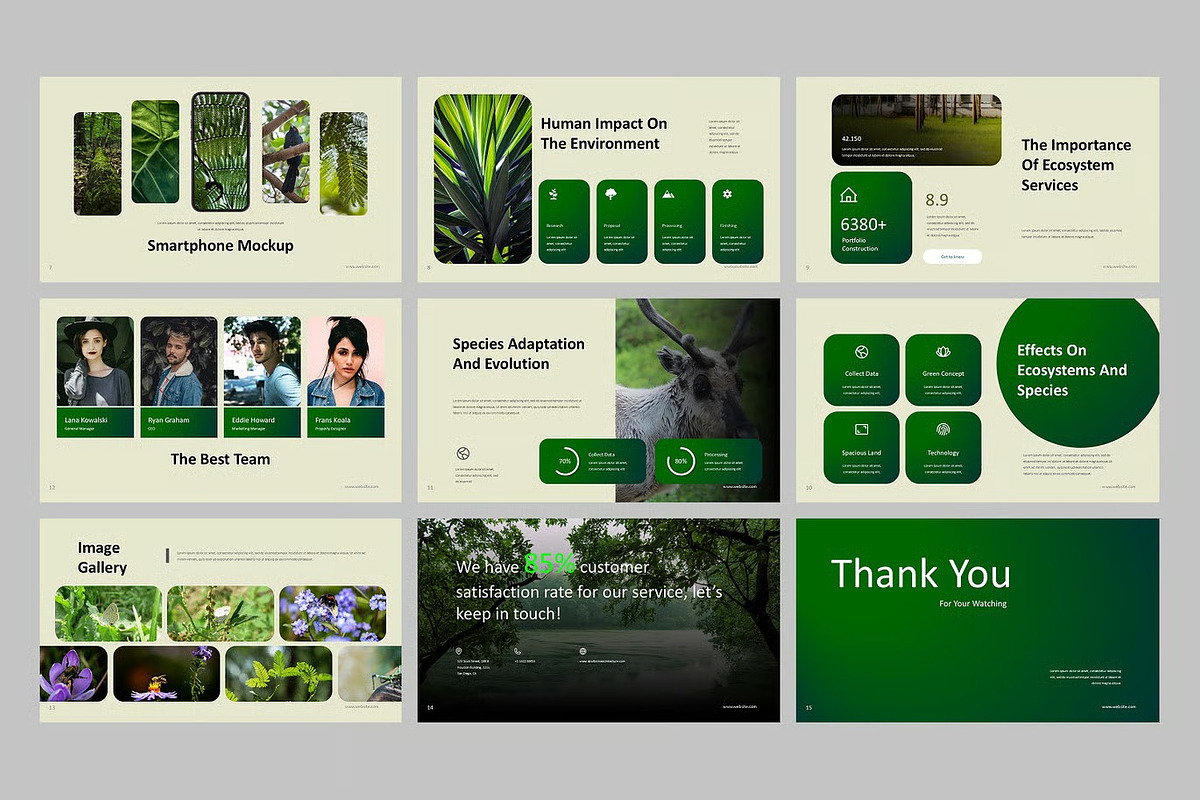 Ecology Environment GSlides, PPoint preview 4