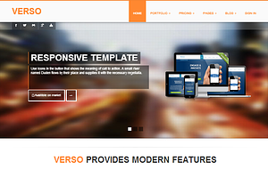 VERSO responsive Bootstrap template