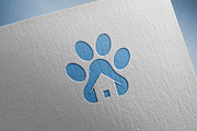 Cat or dog paw icon with house, a Branding & Logo Template by art_creater (Thumbnail 2 of 2)