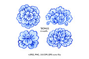 Chinoiserie Ginger Jar Watercolor, a Pattern Graphic by Rose Design (Thumbnail 6 of 10)