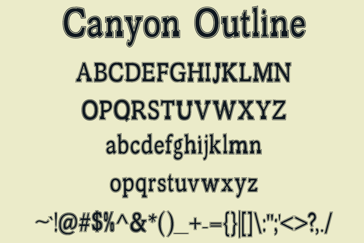 Canyon - Font in Three Styles preview 4