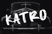 Katro Brush Bold Font, a Sans Serif Font by Giant Design (Thumbnail 1 of 10)