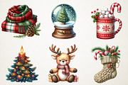 Cozy Christmas Vibes Clipart Bundle, an Illustration by RobertsArt (Thumbnail 7 of 7)