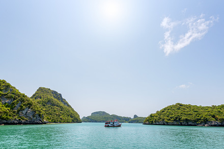 Boat for travel anchored in the sea stock photo containing boat and ship, a Nature Photo by yongkiet jitwattanatam