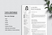 Resume Template CV + Cover Letter, a Resume Template by Klamp Studio (Thumbnail 5 of 7)