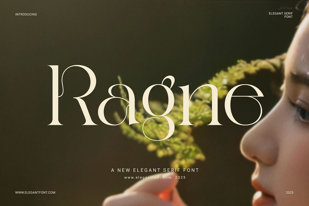 Ragne Elegant Serif Font, a Serif Font by Elegant Font (Photo 1 of 8)