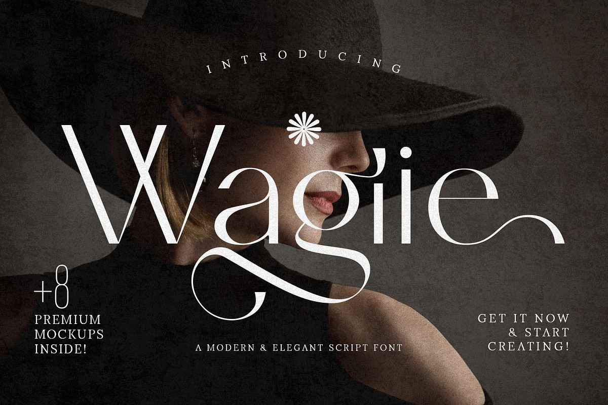 Wagiie – Serif Font with Free Mockup, a Serif Font by Nollev (Photo 1 of 16)