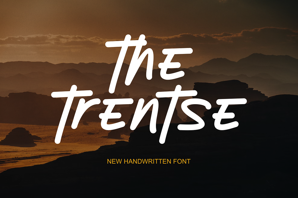 The Trentse Font, a Handwritten Font by albert_kalingga (Photo 1 of 5)