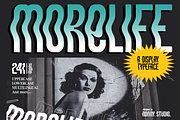 Morelife A Display Typeface, a Sans Serif Font by Ronny Studio (Thumbnail 1 of 10)