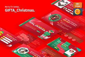 Gifta - Xmas Event Powerpoint, a Presentation Template by Dhabee