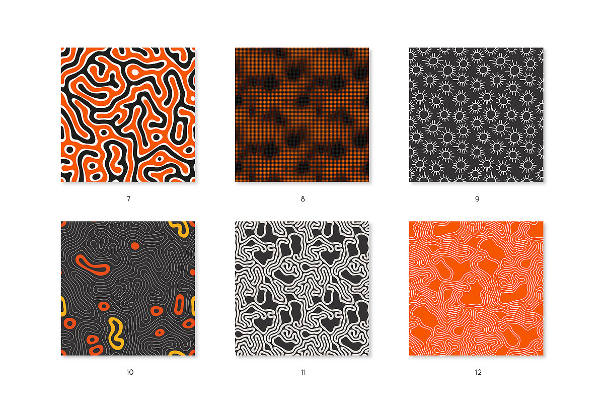Halloween Seamless Pattern Set, a Pattern Graphic by Curly_Pat (Photo 3 of 11)