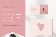 Pink Thank You Card Template (Canva), a Card Template by Gebers Marketing & Design (Thumbnail 4 of 8)
