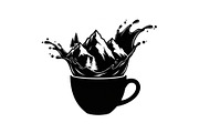 Mountain Coffee Cup Design Bundle, an Illustration by yasushie (Thumbnail 18 of 31)