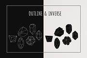 Hand Drawn Mineral Geometric Shapes, a Decorative Illustration by digiful (Thumbnail 3 of 5)