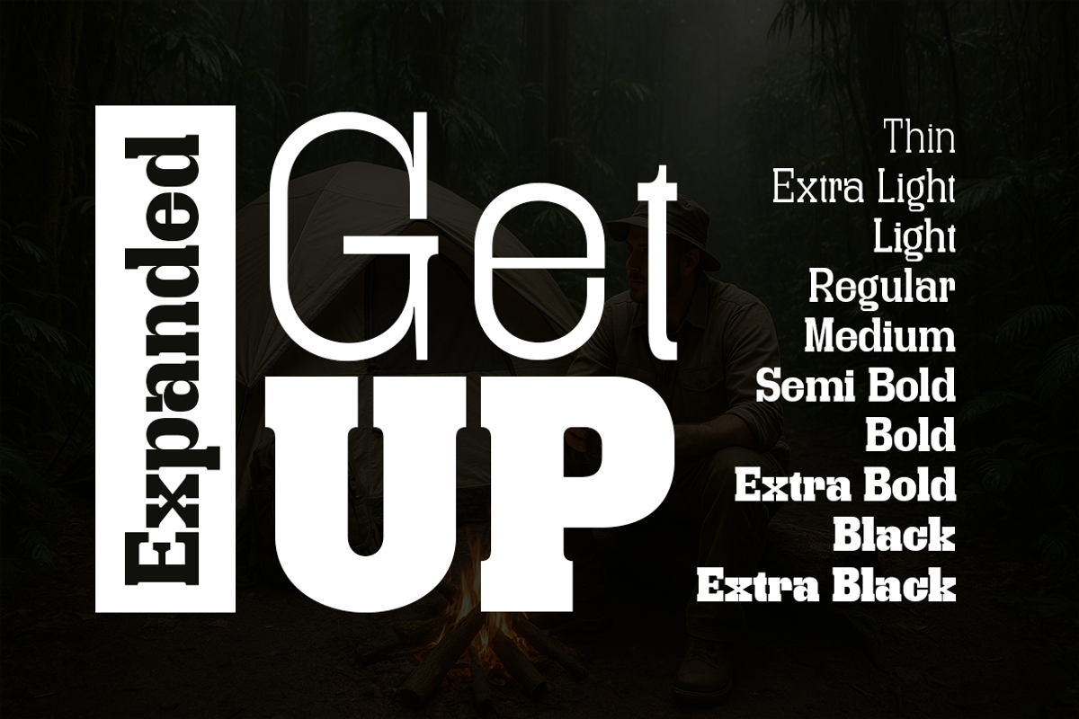 GetUp – Expanded, a Slab Serif Font by groens (Photo 1 of 5)