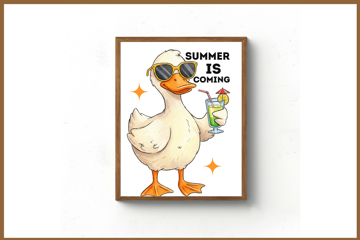 Summer Duck Sublimation Bundle, an Illustration by Libby Wishes (Photo 7 of 12)