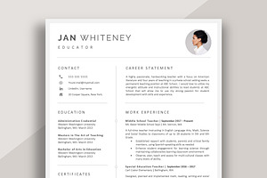 Teacher Resume Template