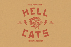 HELL CATS, a Font by Komet & Flicker