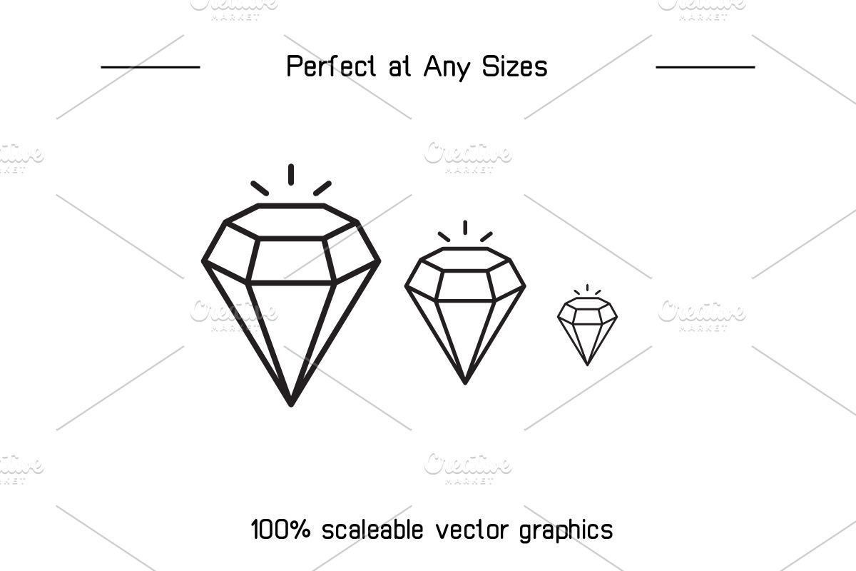 Wedding and Valentine Line Icons Set, an Outline Icon by Designfour (Photo 7 of 8)