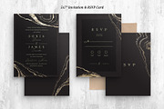Black & Gold Wedding Templates, an Invitation Template by BrandPacks (Thumbnail 2 of 6)