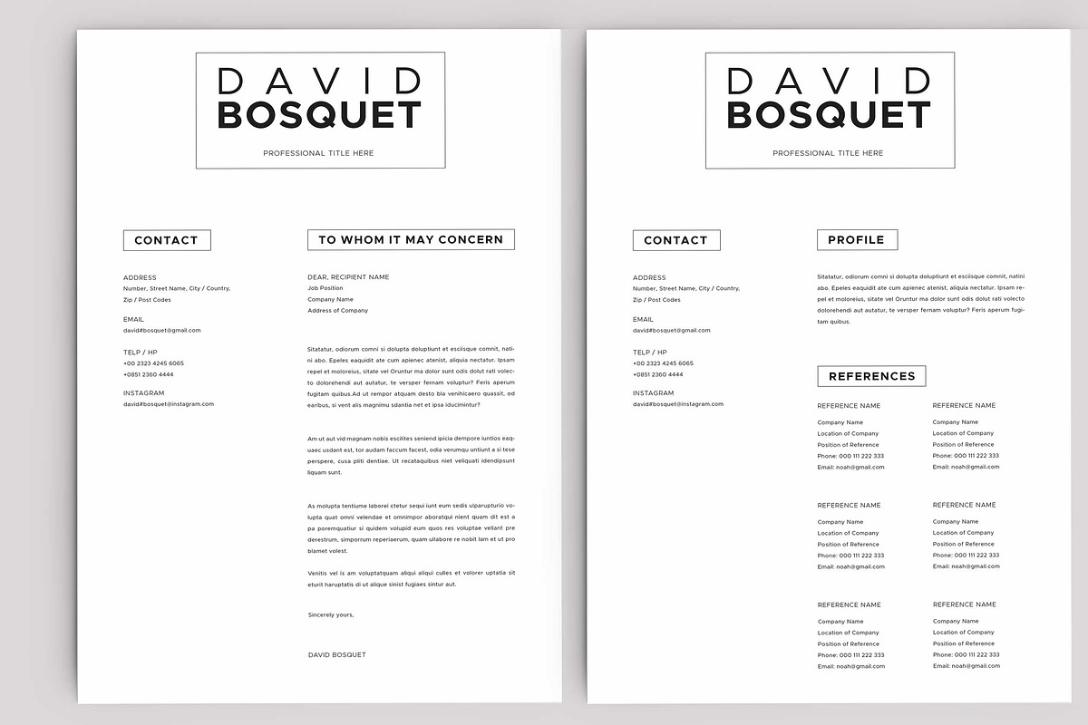 Resume / CV, a Resume Template by Peunayah (Photo 3 of 7)