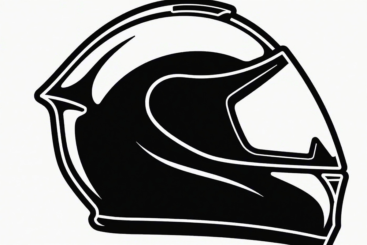Motorcycle Helmet Silhouette Set, an Illustration by hafijul (Photo 5 of 7)