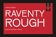 Raventy Rough, a Sans Serif Font by Craft Supply Co. (Thumbnail 1 of 8)