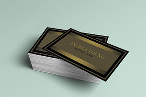 Gold Business Card Template