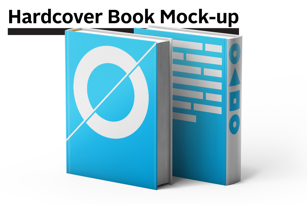 Hardcover Book Mock-up, a Print Template by Madbiologist (Photo 1 of 5)