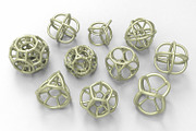 10 Polytope Beads Set - 3D Print, an Object 3D Model by Kseniya-Omega (Thumbnail 2 of 22)