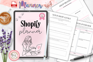 Shopify Business Planner, a Print Template by bellaROSEworkshop