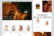 Aurélia - Fragrance Ecommerce, a Landing Page Template by keffidesign (Thumbnail 1 of 2)