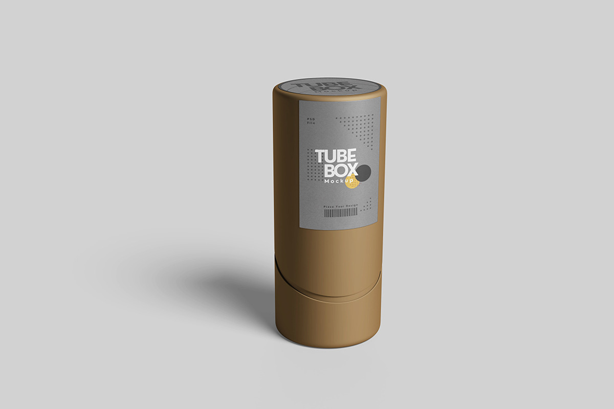 Tube Box Mockup, a Product Mockup by bimockup (Photo 3 of 6)