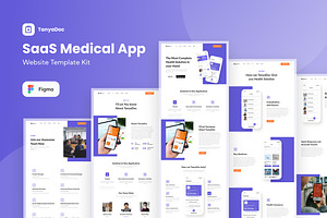 SaaS Medical App Website Template