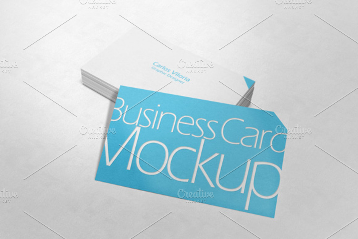 Business Card Mockup 01, a Print Template by Mockups by Carlos Viloria (Photo 1 of 2)