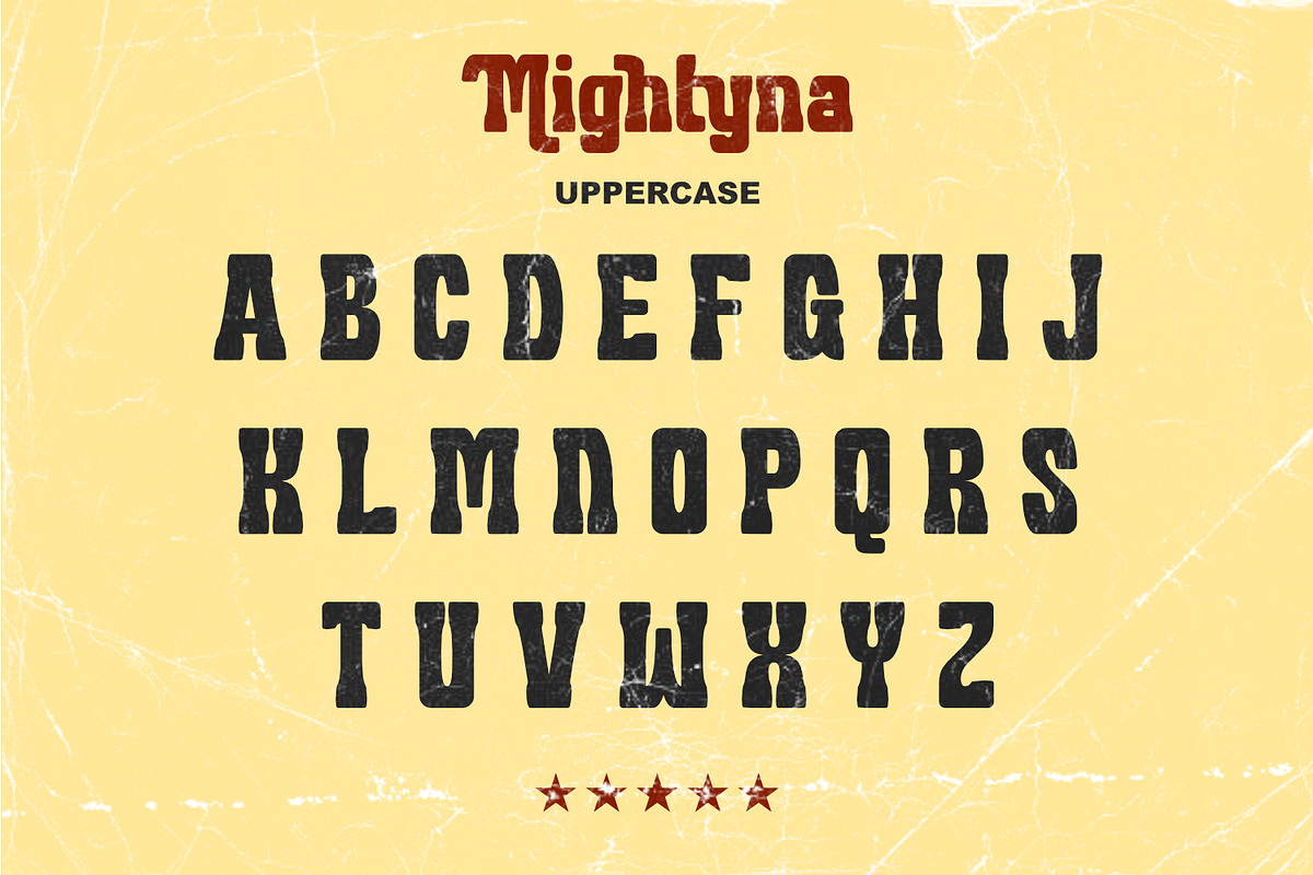 Migthyna - Retro Display Font, a Serif Font by Rishsketch (Photo 9 of 14)