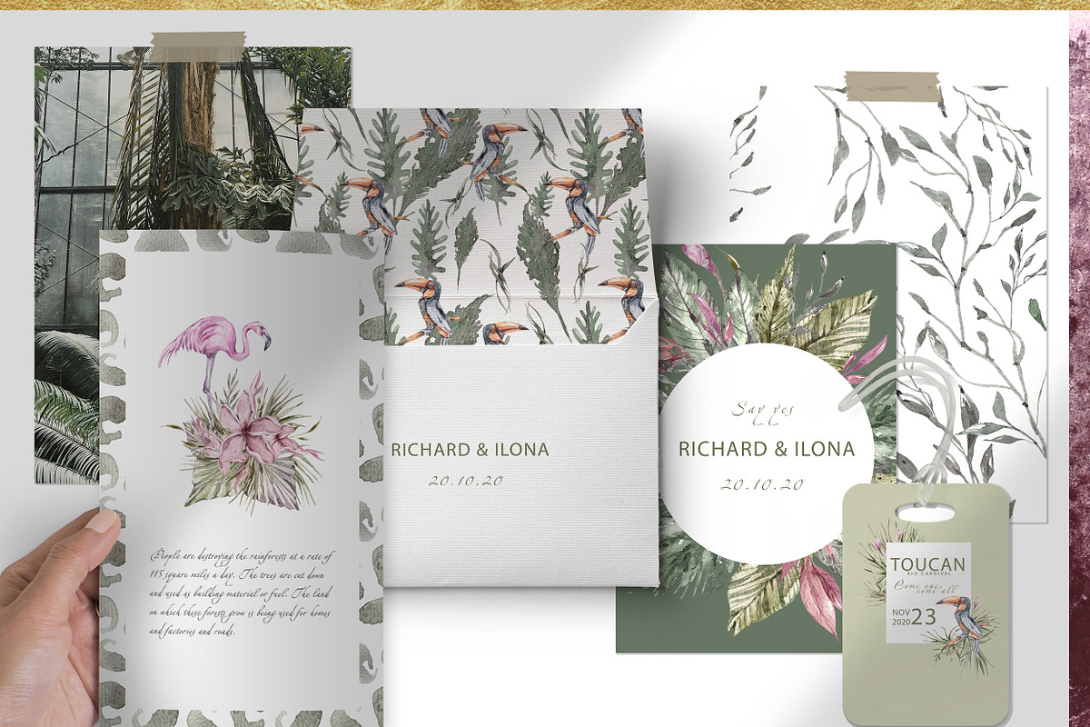 Watercolor Tropical Collection, an Animal Illustration by Tiana Geo (Photo 14 of 16)