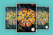 King Pizza Flyer Template, a Flyer Template by What a Story (Thumbnail 2 of 2)
