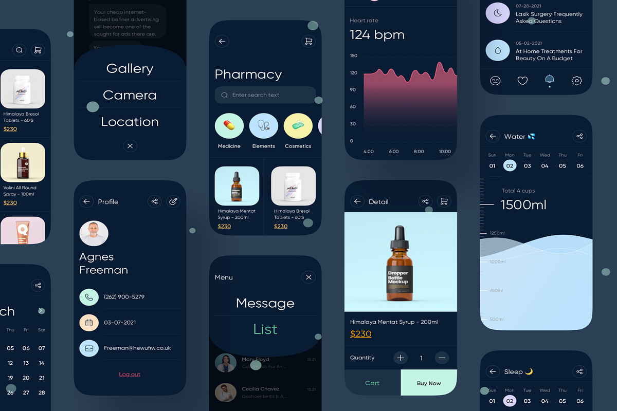 Medica - Medical UI Kit, an UI Kit Template by Creative Perspective (Photo 4 of 6)