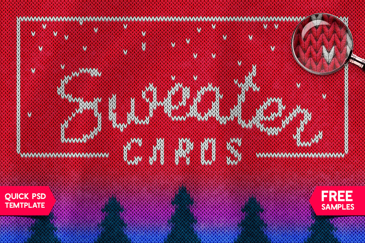 CHRISTMAS SWEATER Photoshop Template, a Plug-in Add-On by Graphic Spirit (Photo 1 of 9)