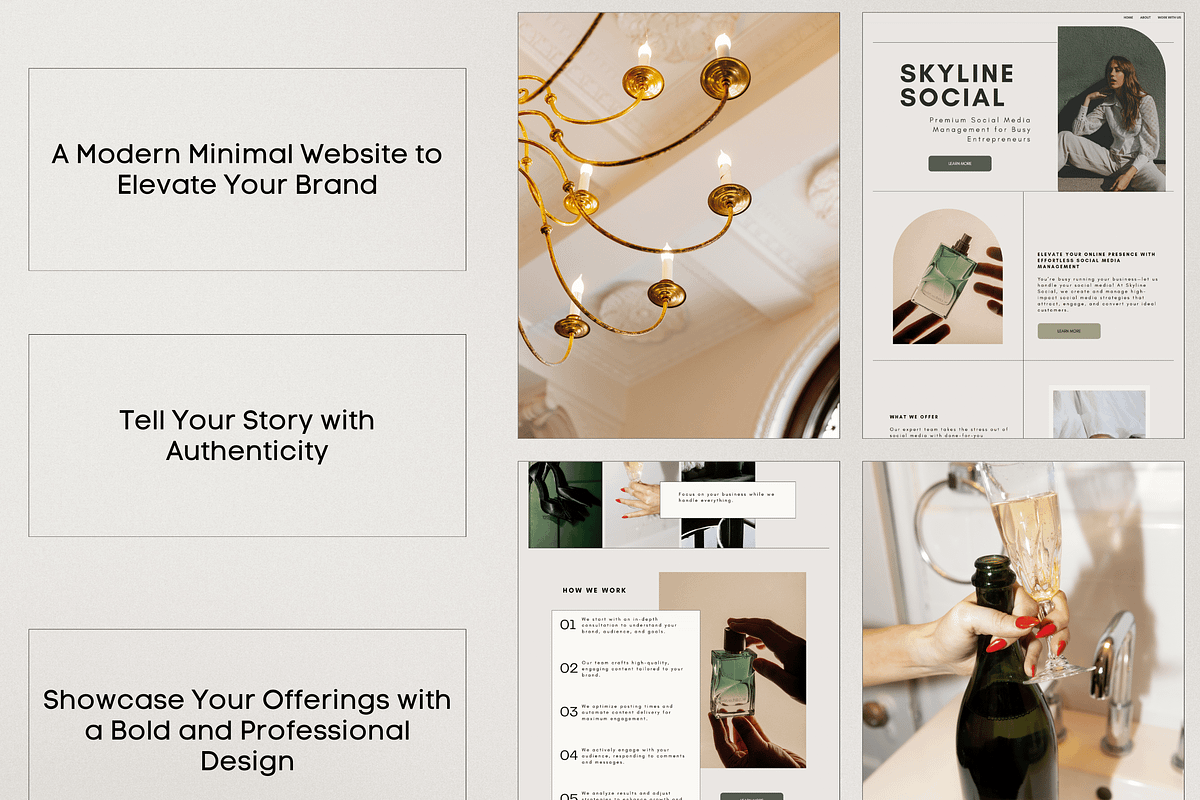 Canva Website Template, a Websites & App Template by Asha Glenn Design Studio (Photo 6 of 10)