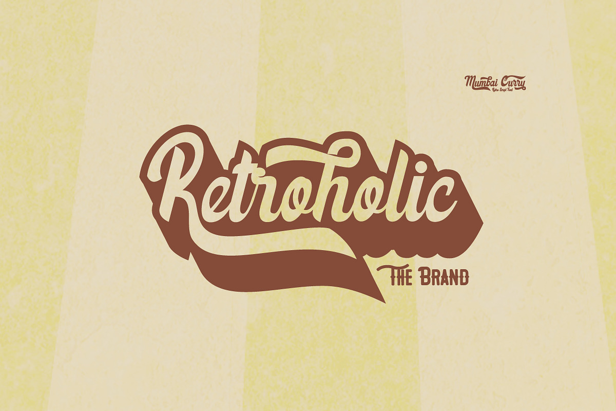 Mumbai Groovy Retro Font + BONUS, a Sans Serif Font by Anomali Creatype (Photo 10 of 12)