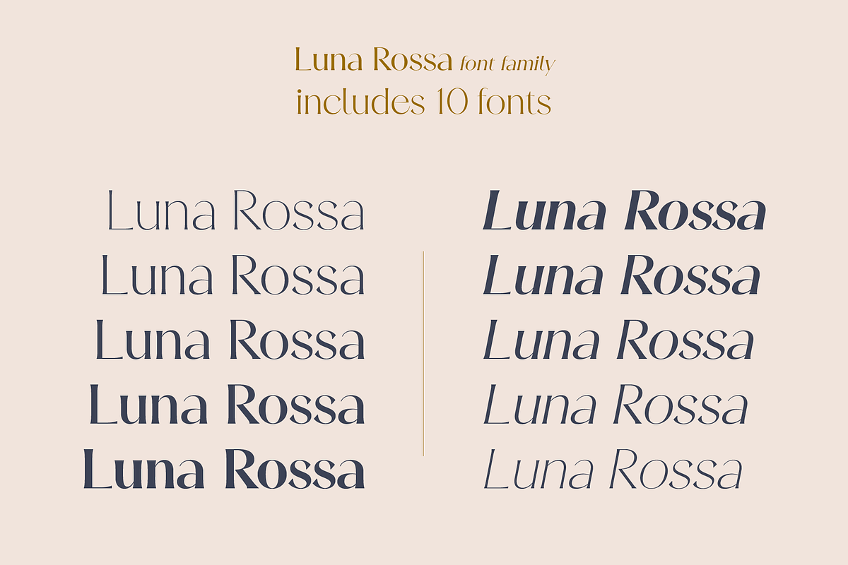Luna Rossa, a Sans Serif Font by Larin Type Co. (Photo 6 of 16)