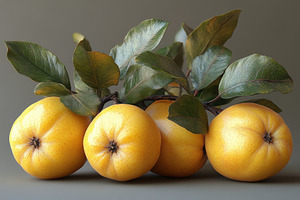 Freshly harvested loquats with green, a Photo by Tanuart