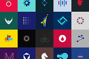 100 Logotypes & symbols bundle, a Branding & Logo Template by Srg® (Thumbnail 7 of 9)