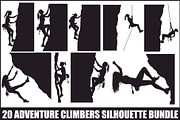 Mountain Climbing Vector Pack, an Illustration by yasushie (Thumbnail 1 of 20)