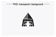 Dome Tent Cabin Tent Icons Set, a Solid Icon by Designfour (Thumbnail 6 of 7)