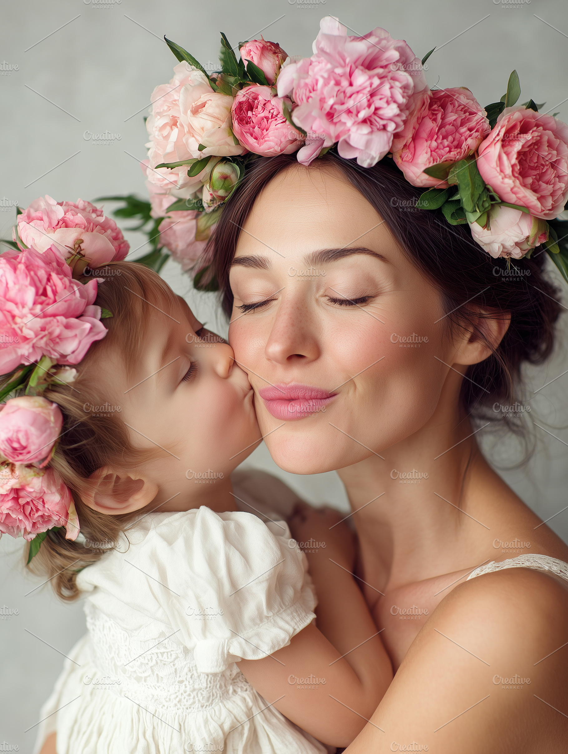 Beautiful mother and child in floral, a Person Photo by MistyDay