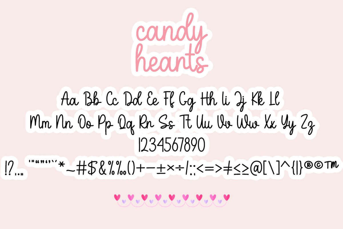 Candy Hearts, a Script Font by DN Creative (Photo 4 of 6)